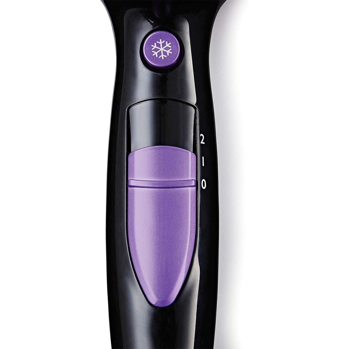Nicky Clarke 2200W Lightweight Frizz Control Fast Dry DC Ionic Hair Dryer, 2 Heat & Speed Settings, Cool Shot, 2m Salon Length Cable with Hanging Loop - NHD177, Black 7 Purple - Image 4